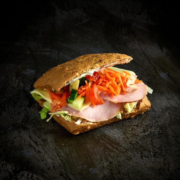 Sandwich m/ hamburgerryg & ost