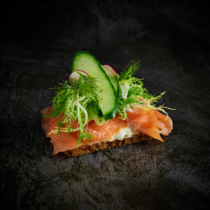 Luksussmørrebrød m/ laks
